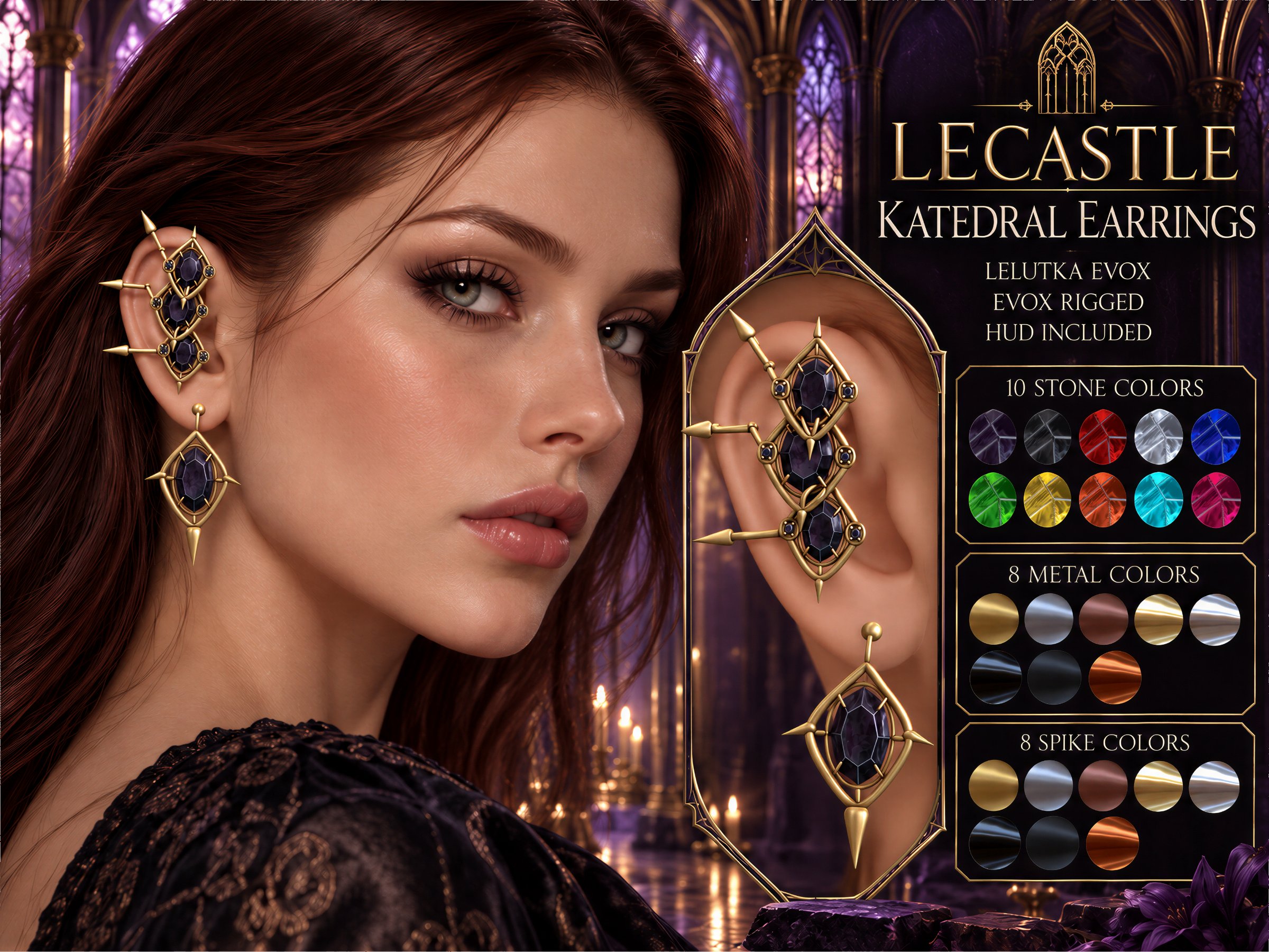 [LECASTLE] Katedral Earrings LeLutka EvoX